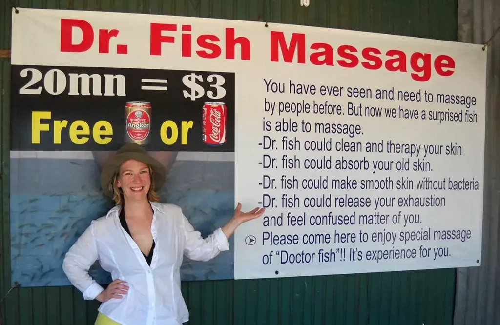 about pari picture with dr.fish massage